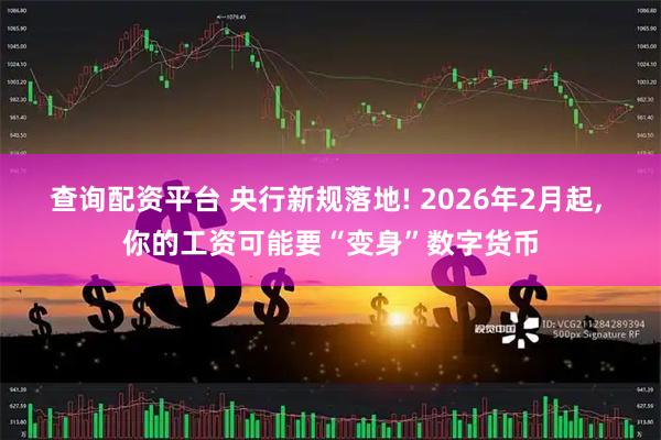 查询配资平台 央行新规落地! 2026年2月起, 你的工资可能要“变身”数字货币